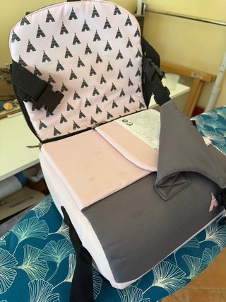 Trona portátil rosa