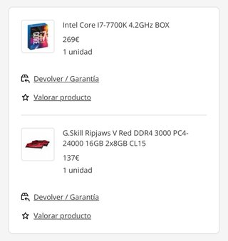 PC i7 7700K 16GB RAM 250GB SSD MSI