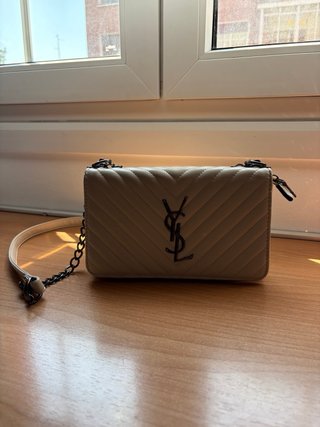 Bolso YSL Beige Chevron