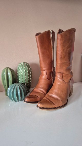 Botas de piel auténtica Talla 39