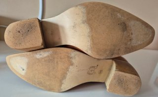 Botas de piel auténtica Talla 39