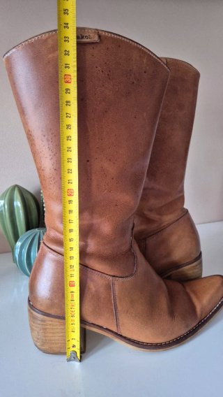 Botas de piel auténtica Talla 39