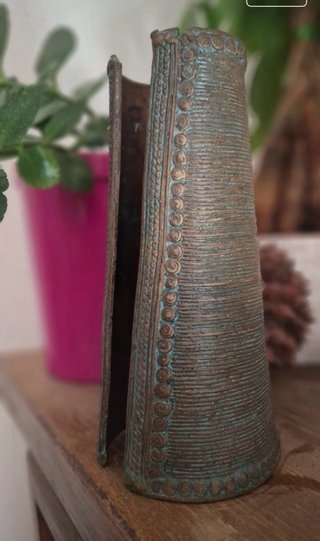 Arte Africano Bronce y Turquesa