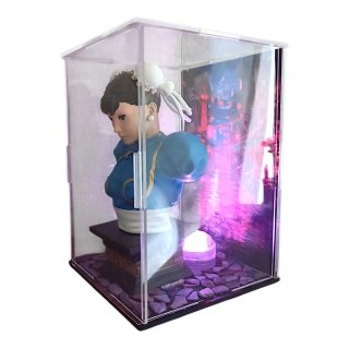 Chun-Li Street Fighter busto 3D dipinto LED