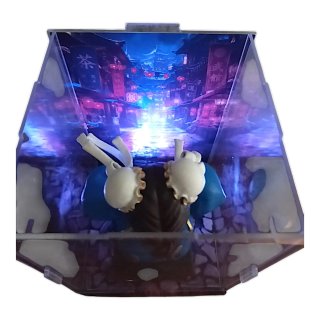 Chun-Li Street Fighter busto 3D dipinto LED