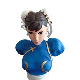 Chun-Li Street Fighter busto 3D dipinto LED