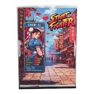 Chun-Li Street Fighter busto 3D dipinto LED