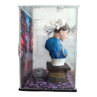Chun-Li Street Fighter busto 3D dipinto LED