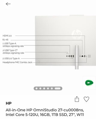 HP OmniStudio X 27 Copilot+ PC Nuevo