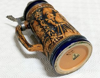 Caneco alemão de cerveja 50cl Gerz grés e estanho