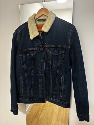 Chaqueta Levis Borrego Hombre Azul