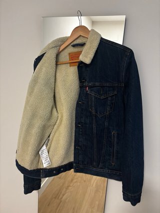 Chaqueta Levis Borrego Hombre Azul