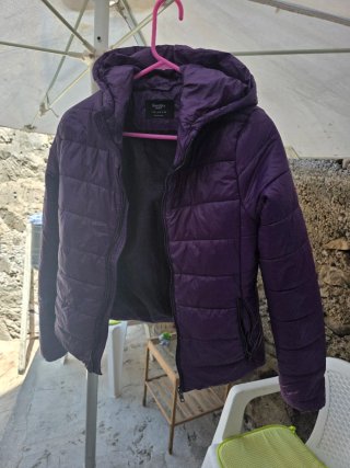Chaqueta Morada Bershka Talla M