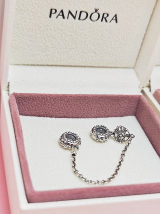 Pandora Cadena Seguridad Árbol Vida Plata
