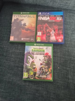 Lote 3 juegos Xbox One / PS4: Titanfall, NBA 2K16,