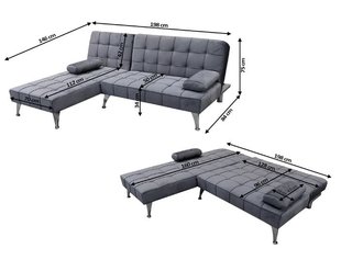Sofá Cama Chaiselong Gris Terciopelo Chollo!