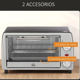 Horno Eléctrico Sobremesa 10L 750W