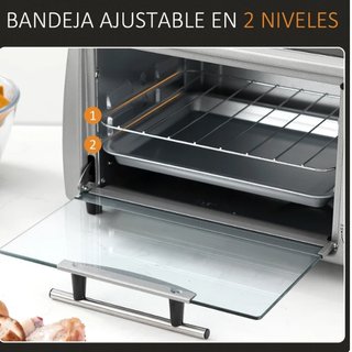Horno Eléctrico Sobremesa 10L 750W