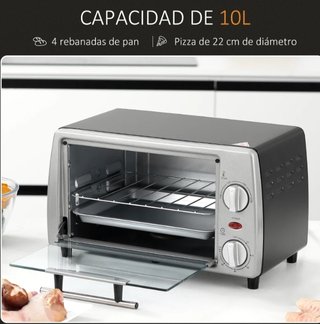 Horno Eléctrico Sobremesa 10L 750W