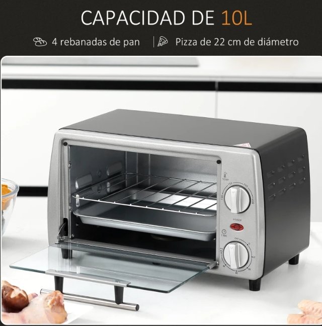 Forno Elettrico da Tavolo 10L 750W
