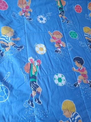 Colcha infantil fútbol 90