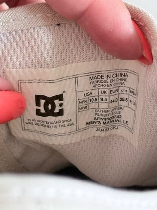 Zapatillas DC Shoes Beige/Blanco Talla 42