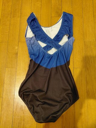 Maillot sem mangas degradê com brilhos