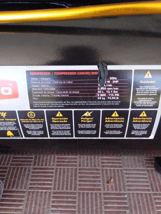 Compresor 50L 2 HP nuevo