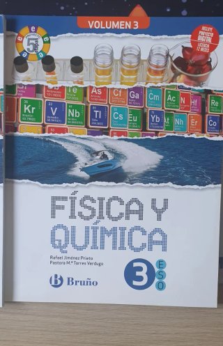Libros 1, 2 y 3 trimestre de fyq 3 eso