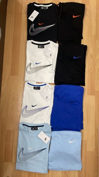 Conjunto Nike Blanco y Azul Nuevo