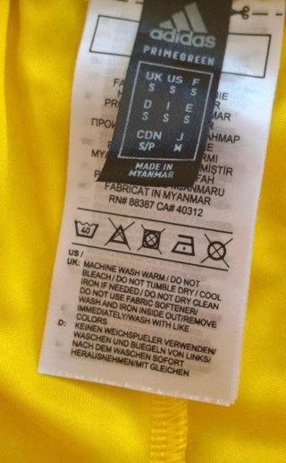 Pantaloncini Adidas bambino gialli 12 anni