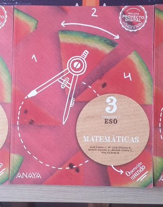 Libros de 1, 2 y 3 trimestre de mates 3 eso