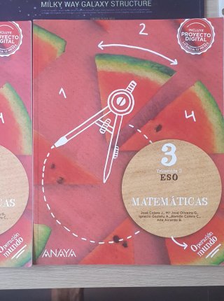 Libros de 1, 2 y 3 trimestre de mates 3 eso