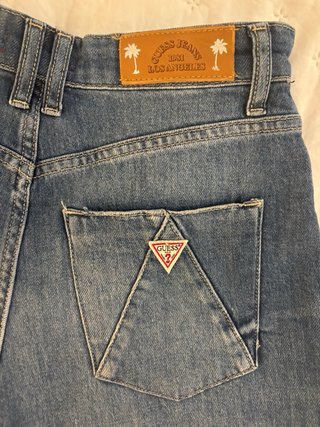 Pantalones cortos vaqueros Guess azules