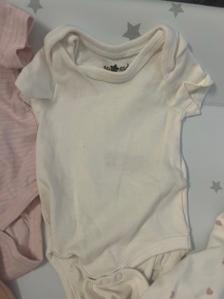 Lote 5 Bodys Bebé Manga Corta