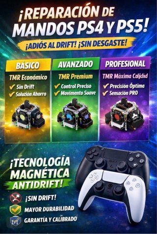 Mando PS4/PS5 Joystick Magnético Antidrift