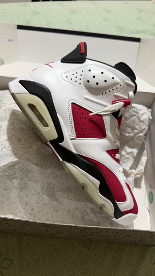Jordan 6 Carmine Rojo Blanco