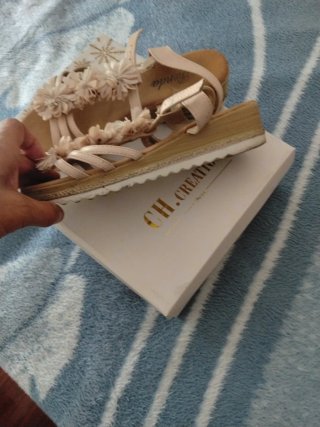 Sandalias Brenda Beige/Rosa Talla 38