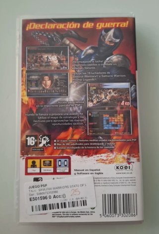 Samurai Warriors State of War PSP