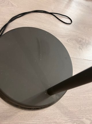 Lámpara de pie industrial IKEA negra