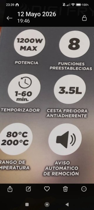 Freidora de Aire Sogo Digi Fryer 1200