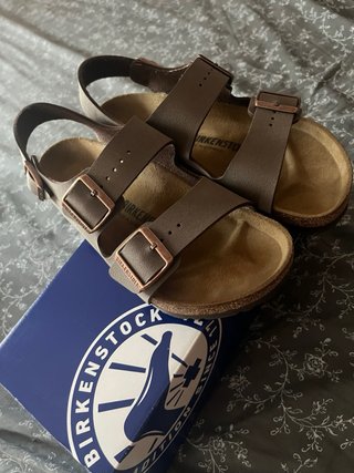 Sandalias Birkenstock Talla 38 Beige/Marrón