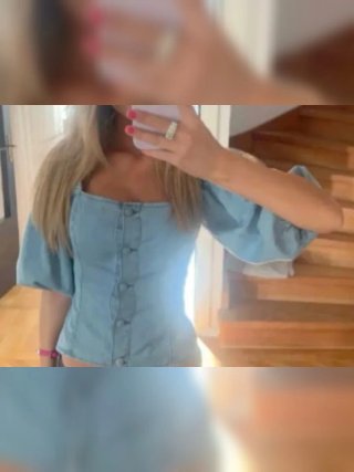 Top vaquero H&M manga abullonada