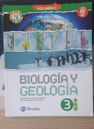 Libros de los 3 trimestres de biología de 3 eso