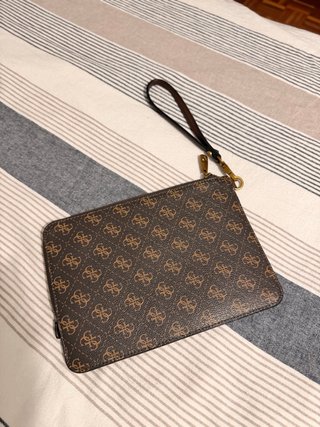 Bolso de mano Guess Monogram Marrón