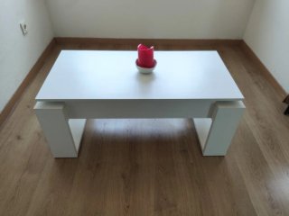 Mesa de centro blanca moderna