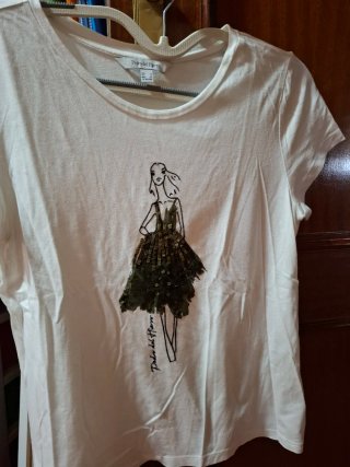 Camiseta blanca Pedro del Hierro Talla S