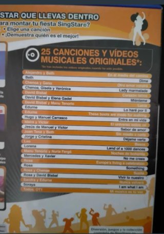 Singstar Operación Triunfo PS2