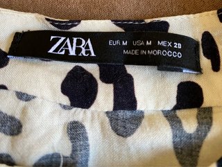 Vestido Zara mini estampado