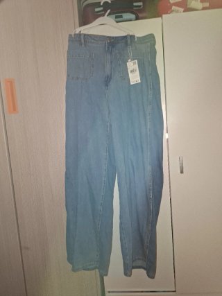 Pantalones vaqueros anchos mujer
